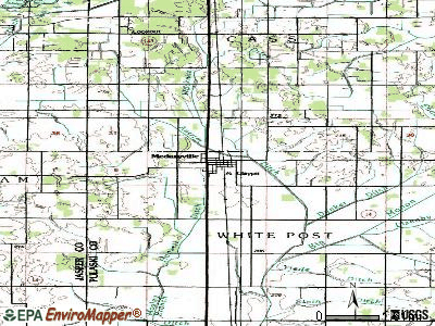 Medaryville topographic map