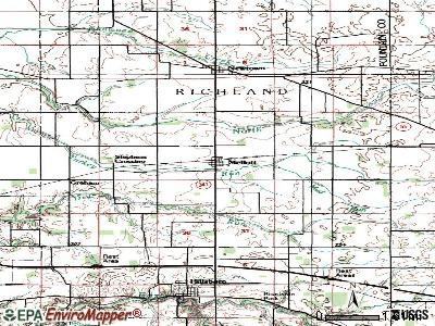 Mellott topographic map