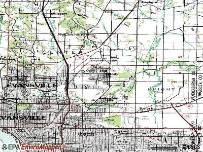 Melody Hill topographic map