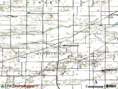 Michigantown topographic map