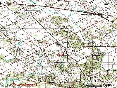 Monroe City topographic map