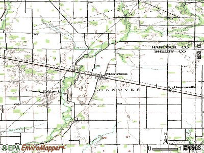 Morristown topographic map