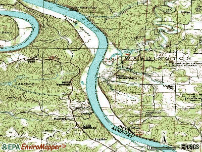 New Amsterdam topographic map