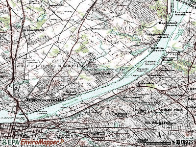 Oak Park topographic map