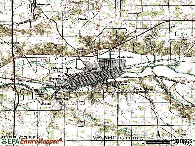 Peru topographic map