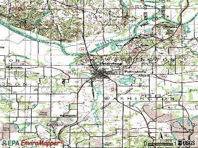 Petersburg topographic map