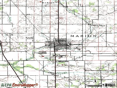 Rensselaer topographic map