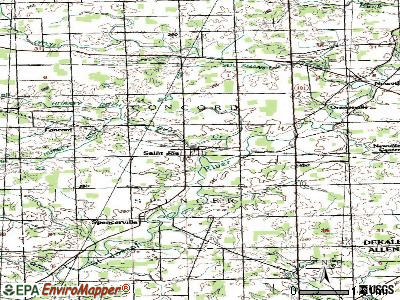 St. Joe topographic map