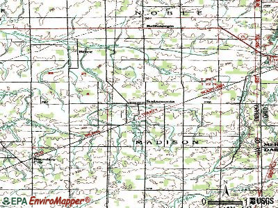 Salamonia topographic map
