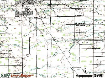 Sharpsville topographic map