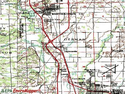 Taylorsville topographic map