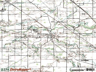 Thorntown topographic map