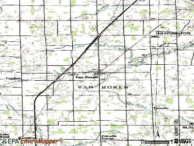 Van Buren topographic map