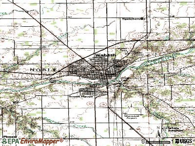 Wabash topographic map