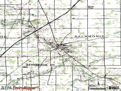 Warren topographic map