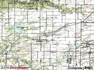Waveland topographic map