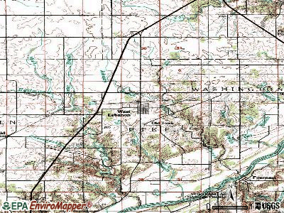 West Lebanon topographic map