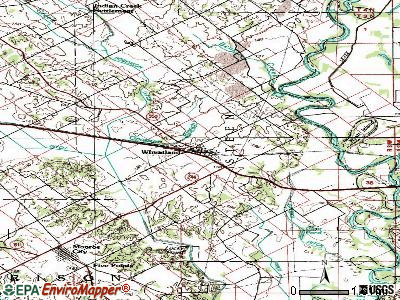 Wheatland topographic map