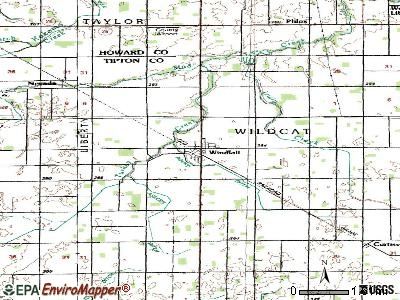 Windfall City topographic map
