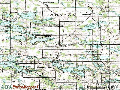 Wolcottville topographic map