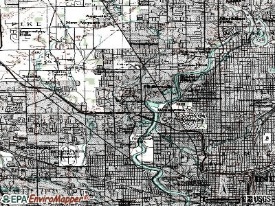 Wynnedale topographic map