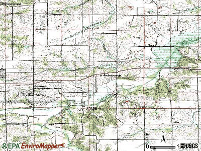 Ackworth topographic map