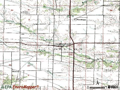 Ainsworth topographic map