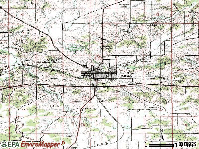 Albia topographic map