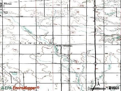 Alleman topographic map