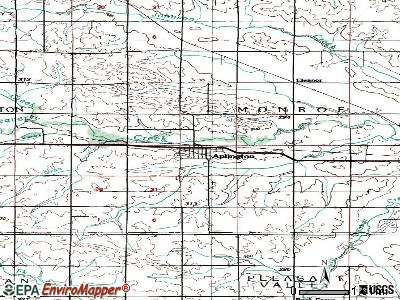 Aplington topographic map