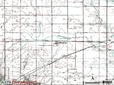Bagley topographic map