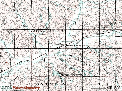 Battle Creek topographic map