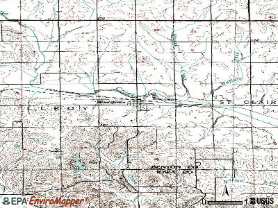 Blairstown topographic map