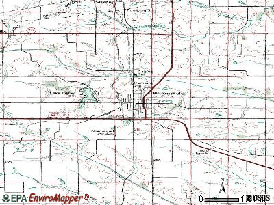 Bonaparte topographic map