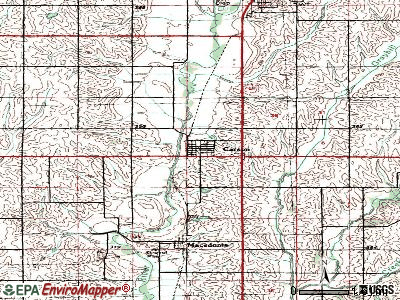 Carson topographic map