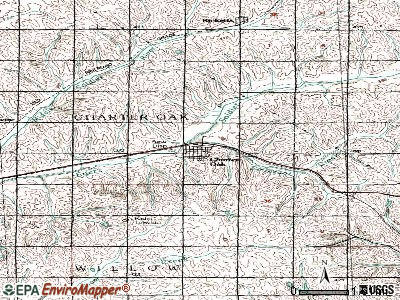 Charter Oak topographic map