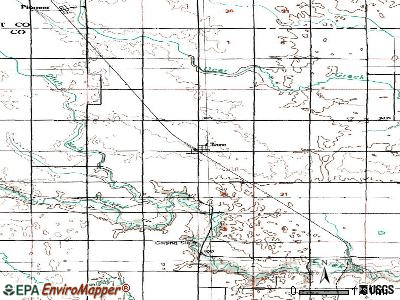Clare topographic map