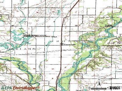 Conesville topographic map