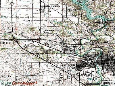Coralville topographic map
