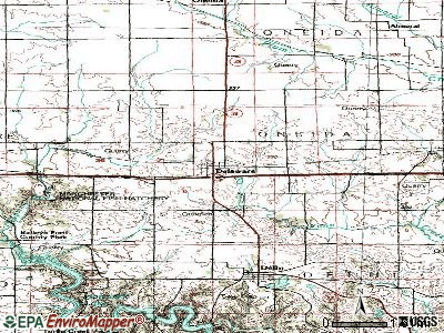 Delaware topographic map