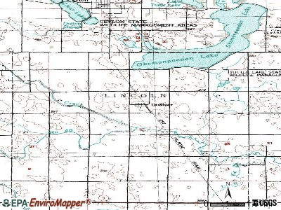 Dolliver topographic map