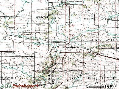Dyersville topographic map