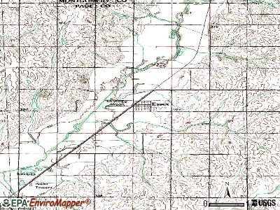 Essex topographic map