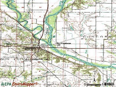 Fredonia topographic map