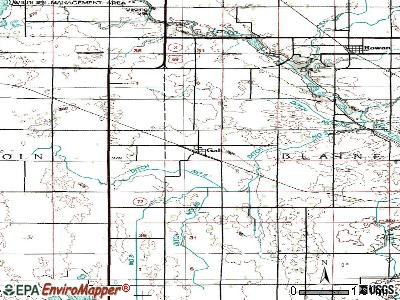 Galt topographic map