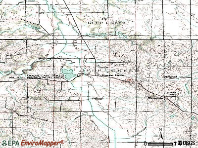 Goose Lake topographic map