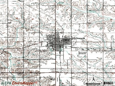 Grinnell topographic map