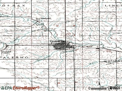 Grundy Center topographic map