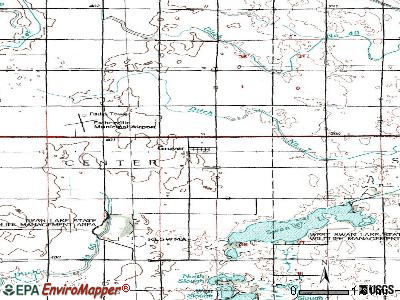 Gruver topographic map