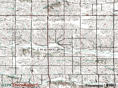 Guernsey topographic map